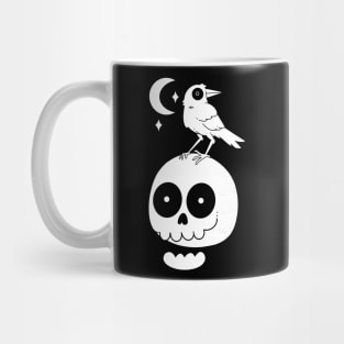 Crow and Skull Mug